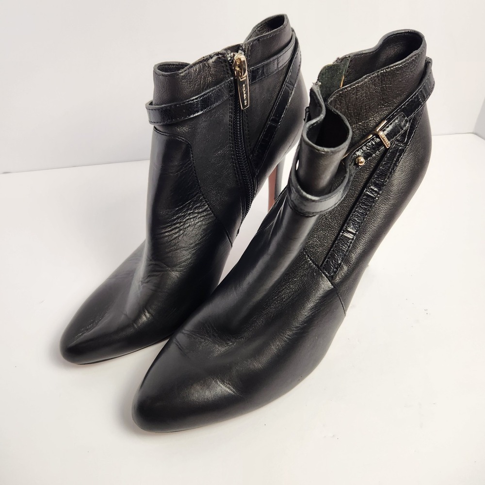 Coach Women's Elegant‎ Classy Stiletto Dressy Black Ankle Booties Size 9B